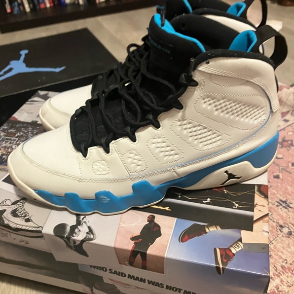 Jordan 9 Retro "Powder Blue" trainers in great condition - Picture 6 of 7